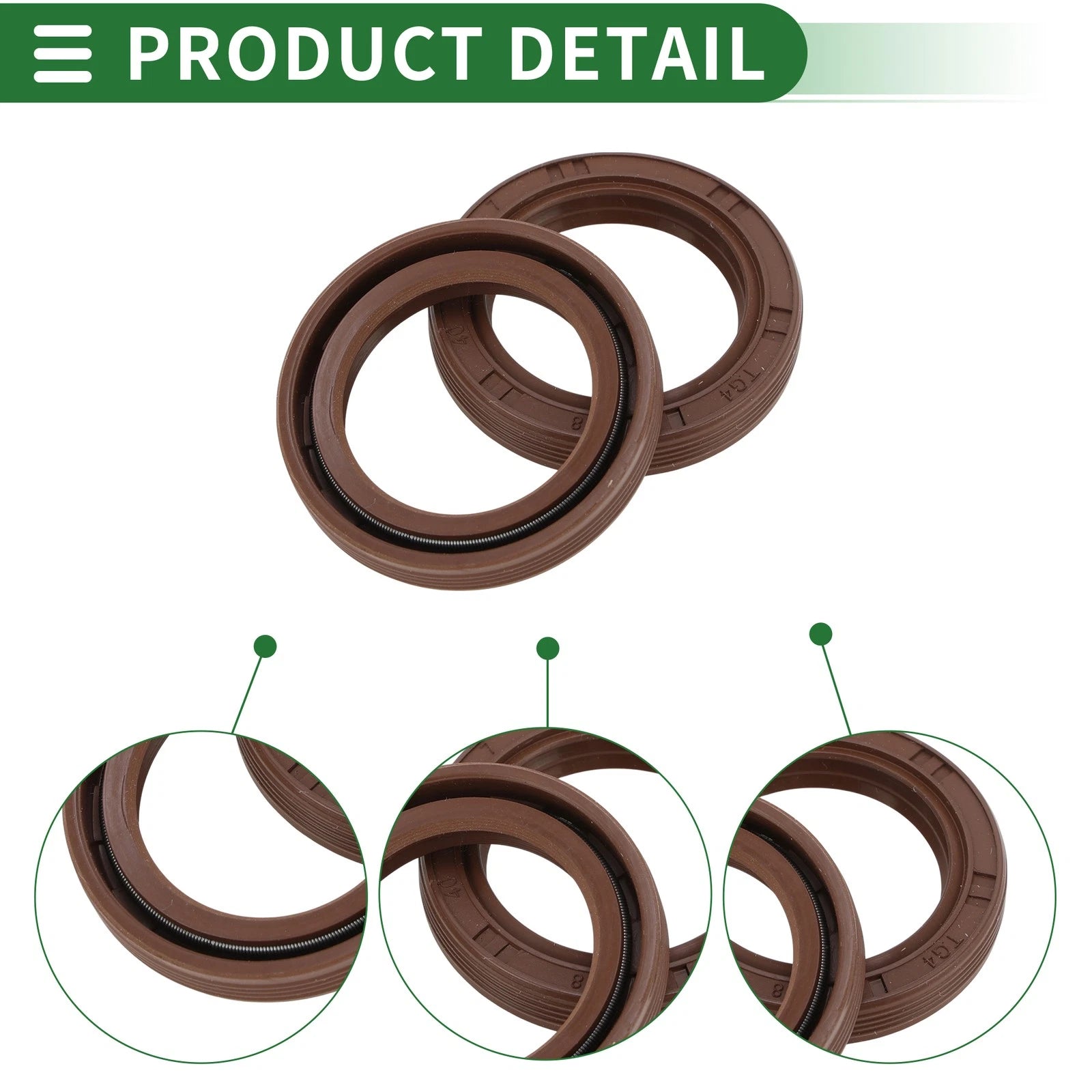 Oil Seal FKM Rubber 28x40x7mm for Various Models (5 Pcs)
