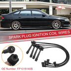 Set of 4 Spark Plug Wire Ignition Coil Cables No.FP1318140B for Mazda 626 (1992–1997)