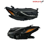 LED Headlight Pair for Toyota Camry XSE (2025) Black Trim Strip Dual Lens