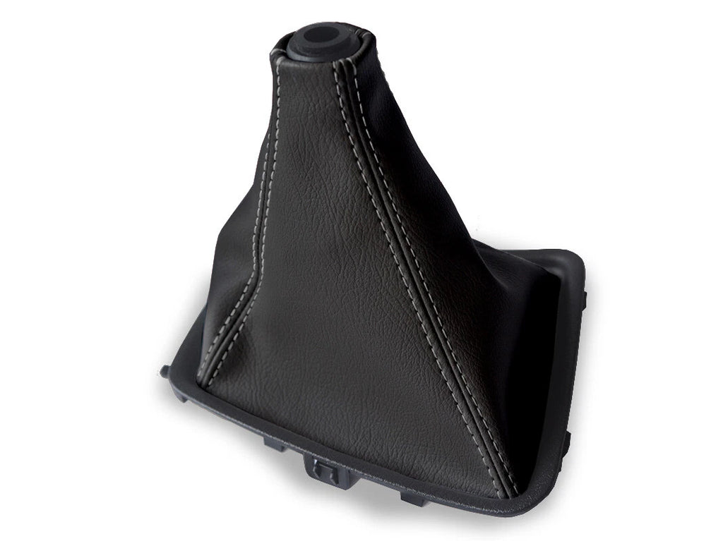 Leather Manual Shift Boot Cover for Nissan Skyline R32 (1989–1993) Gray Stitch