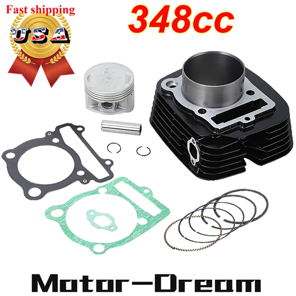 Top End Kit Cylinder Piston Gasket for Yamaha Big Bear 350 (1987–1999)