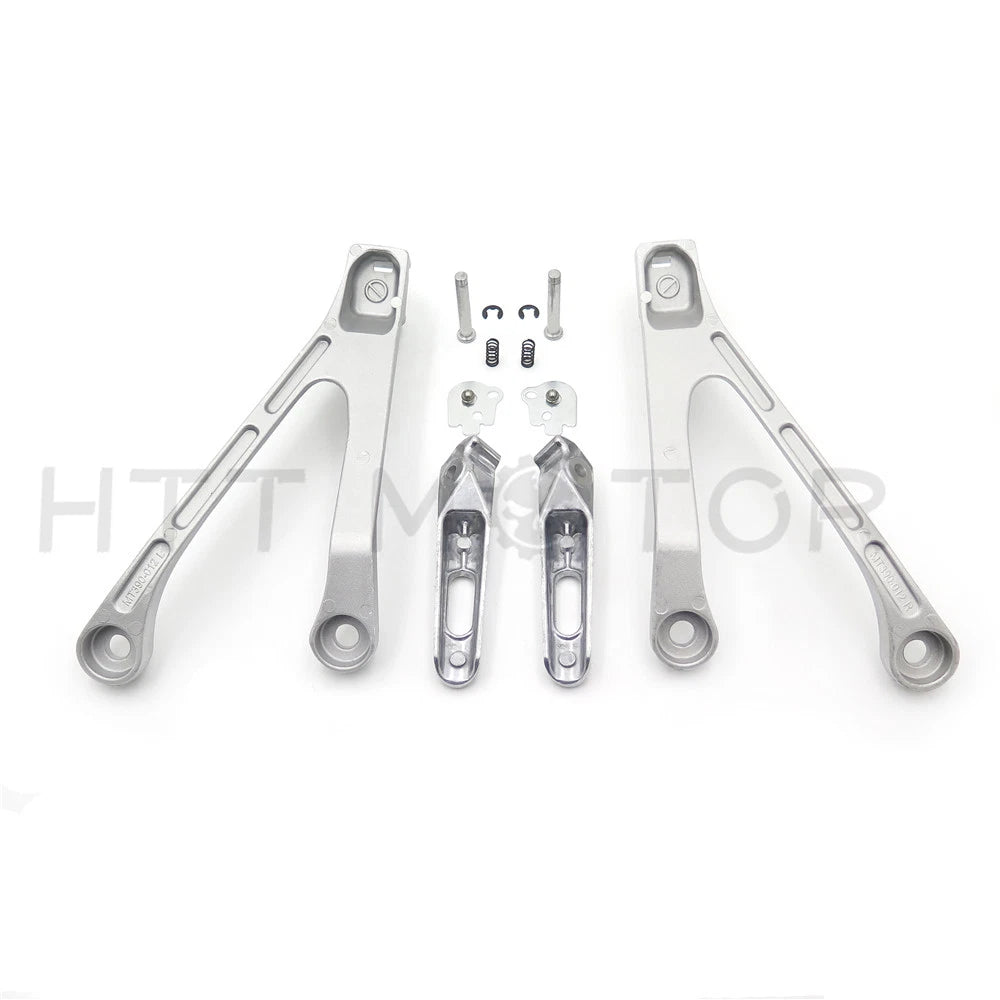 Silver Rear Passenger Footrest Foot Peg Bracket for Honda CBR1000RR (2008–2014)