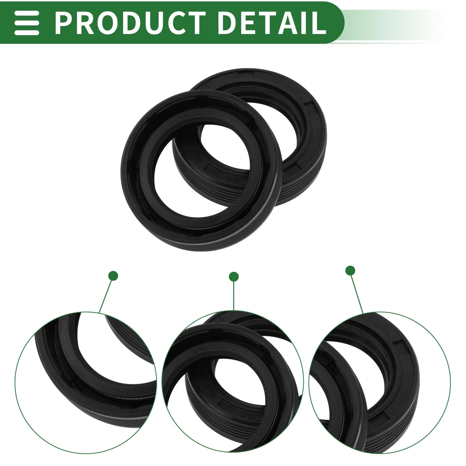 Oil Seal   - NBR Rubber 28x42x10mm