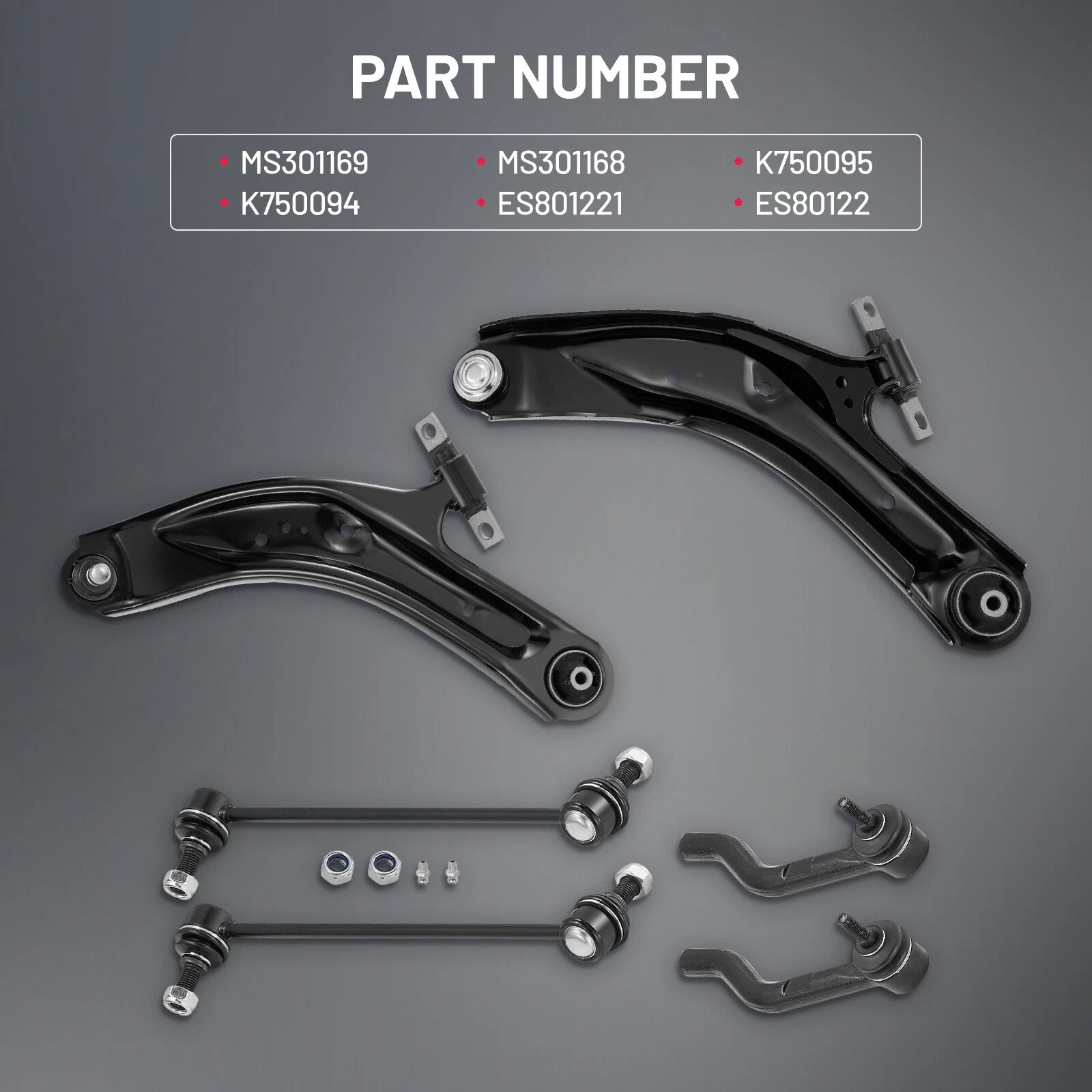 Lower Control Arm With Ball Joint and Sway Bar Link For 2014–2019 Nissan Rogue
