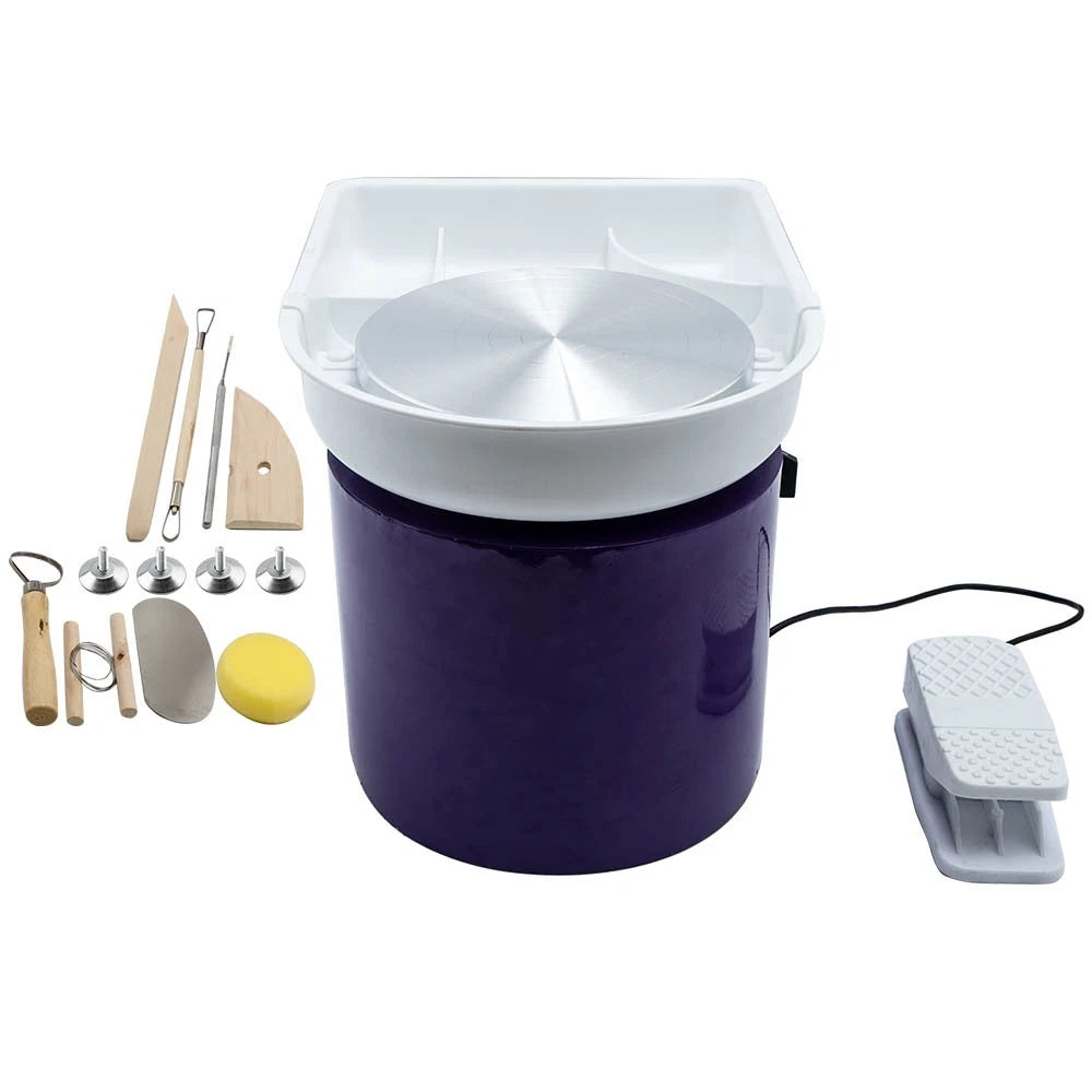 350W Electric Pottery Wheel for Art Clay Craft (9.84'' Diameter)