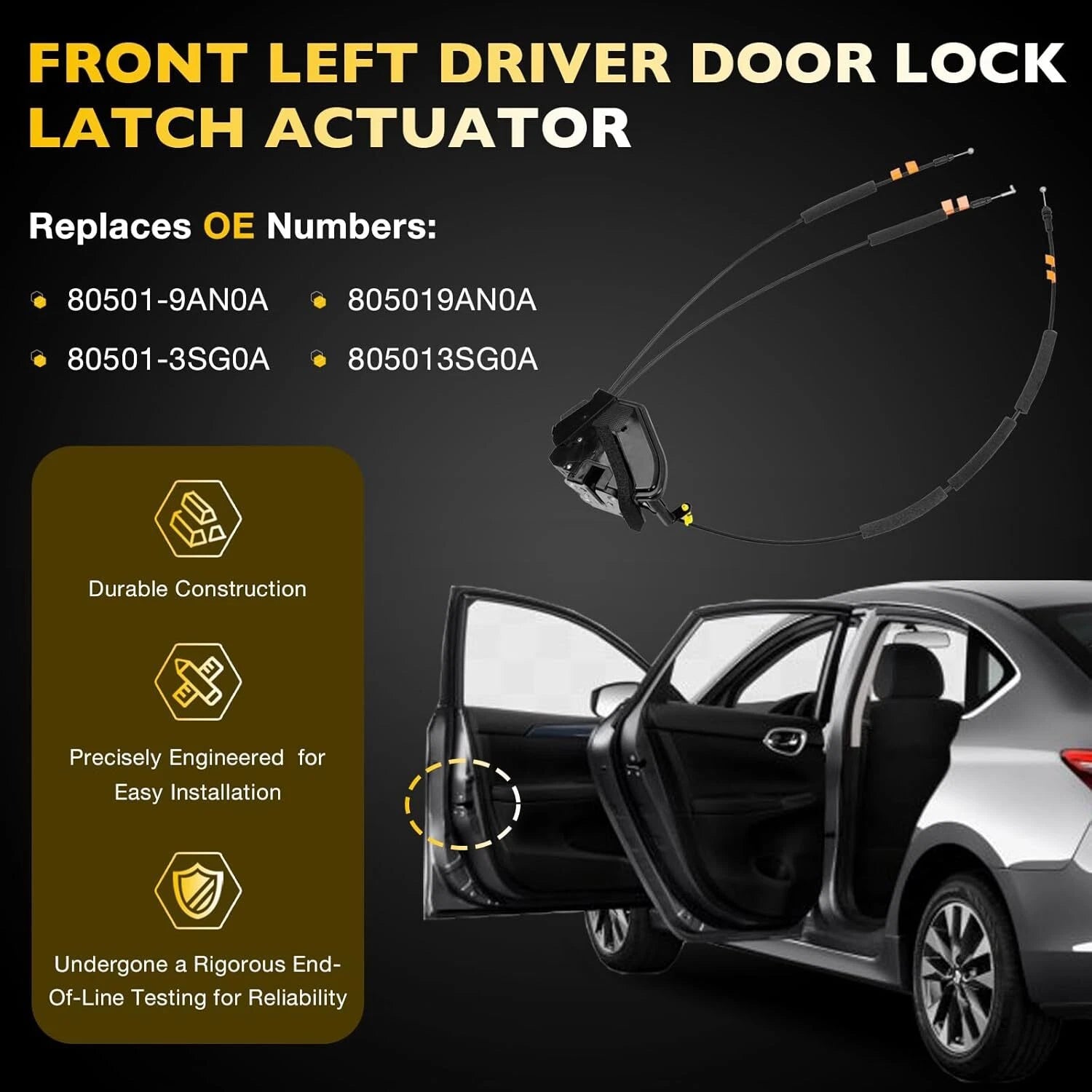Door Latch Lock Actuator for Nissan Sentra (2013-2019)