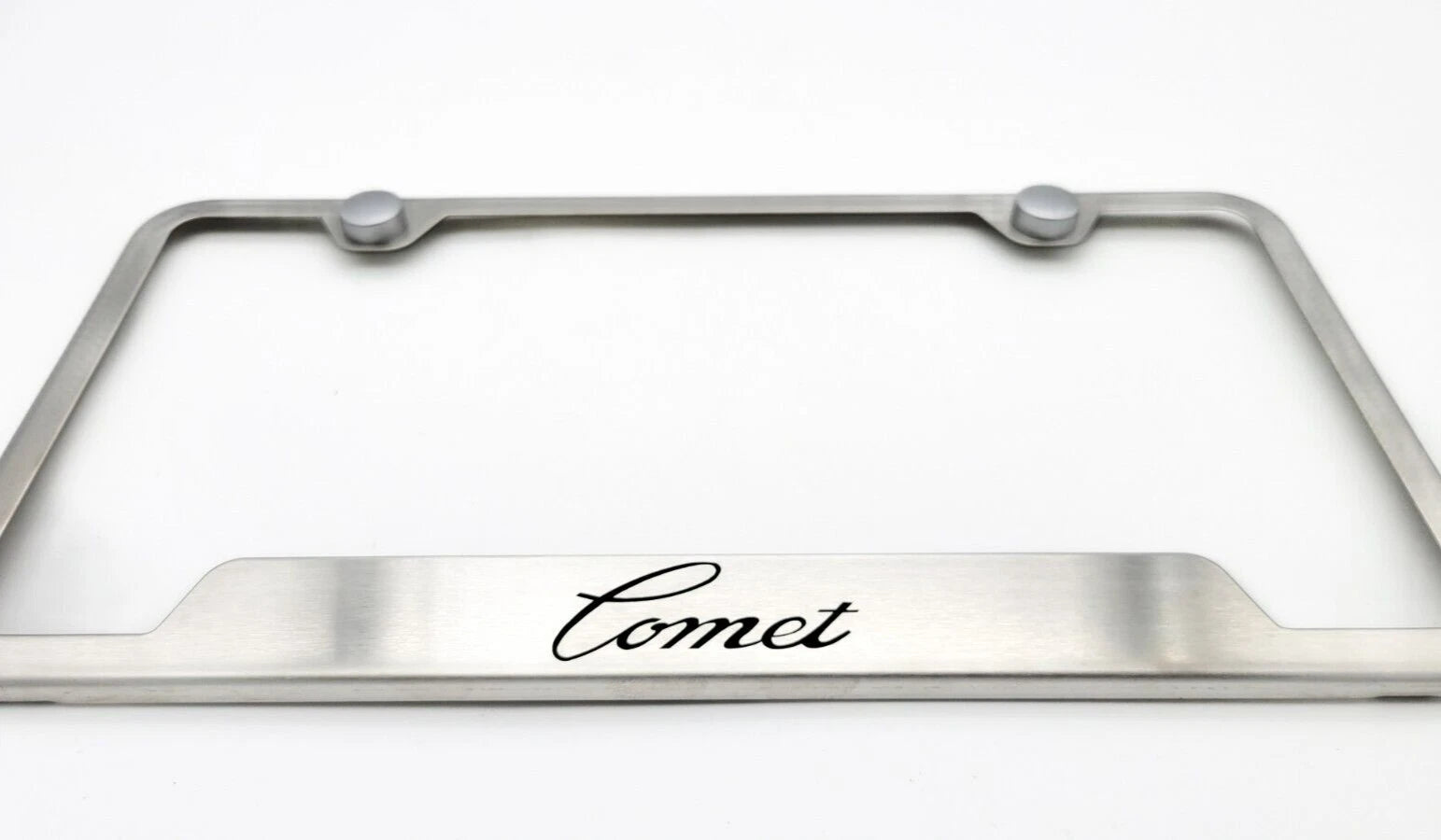Brushed Stainless License Plate Frame for Mercury Comet (1966–1977)