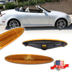 2X Amber Lens Front Side Marker Light Housing for Lexus SC430 (2002–2010)