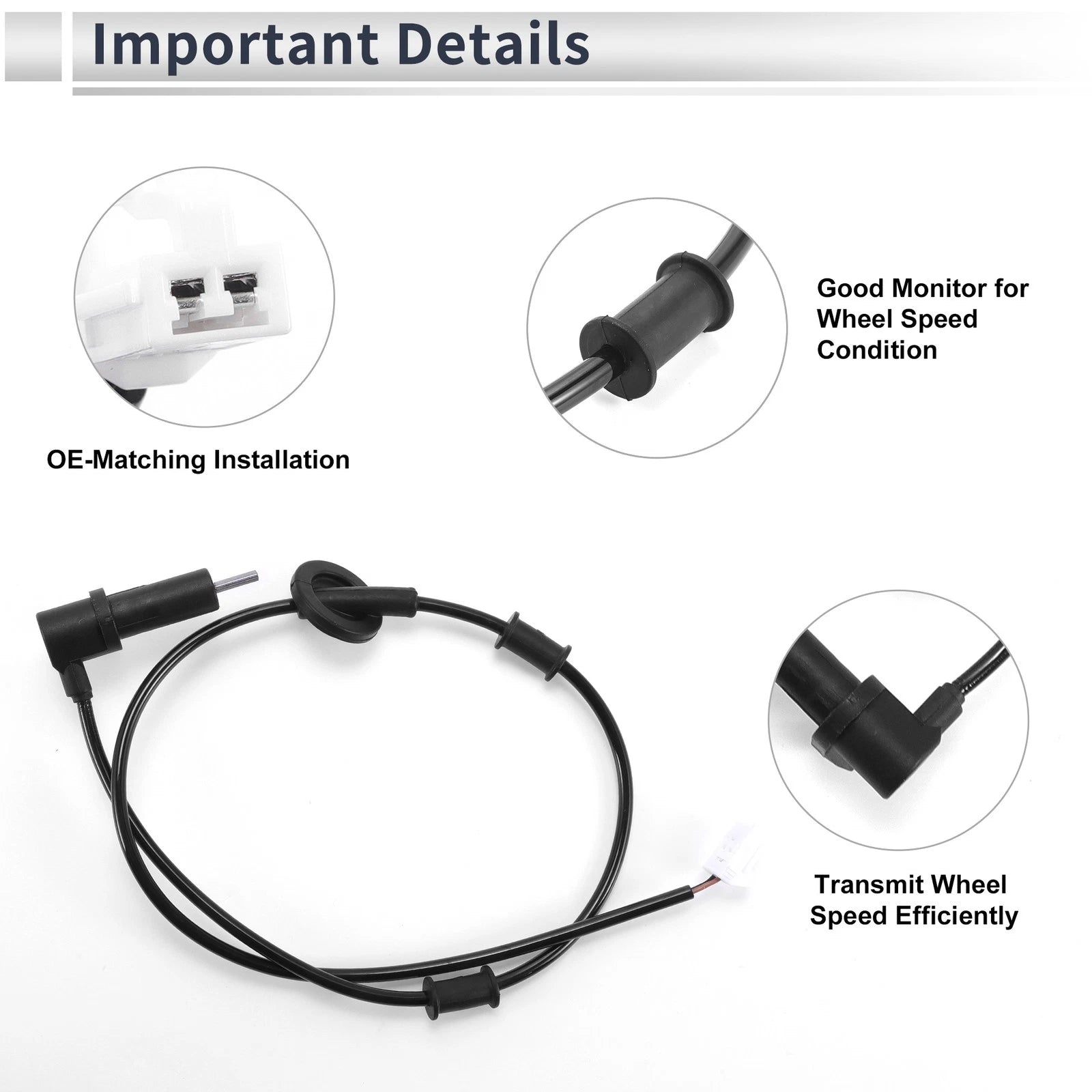 ABS Wheel Speed Sensor No. 9568125000 for Hyundai Accent (2000–2005)