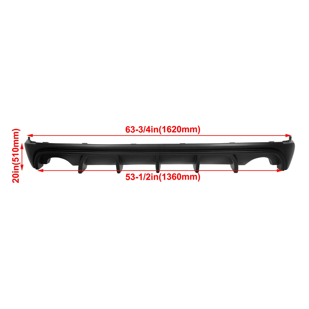 Rear Bumper Lip Diffuser for Lexus IS250 IS350 IS200t (2014–2016) Matte Black ABS