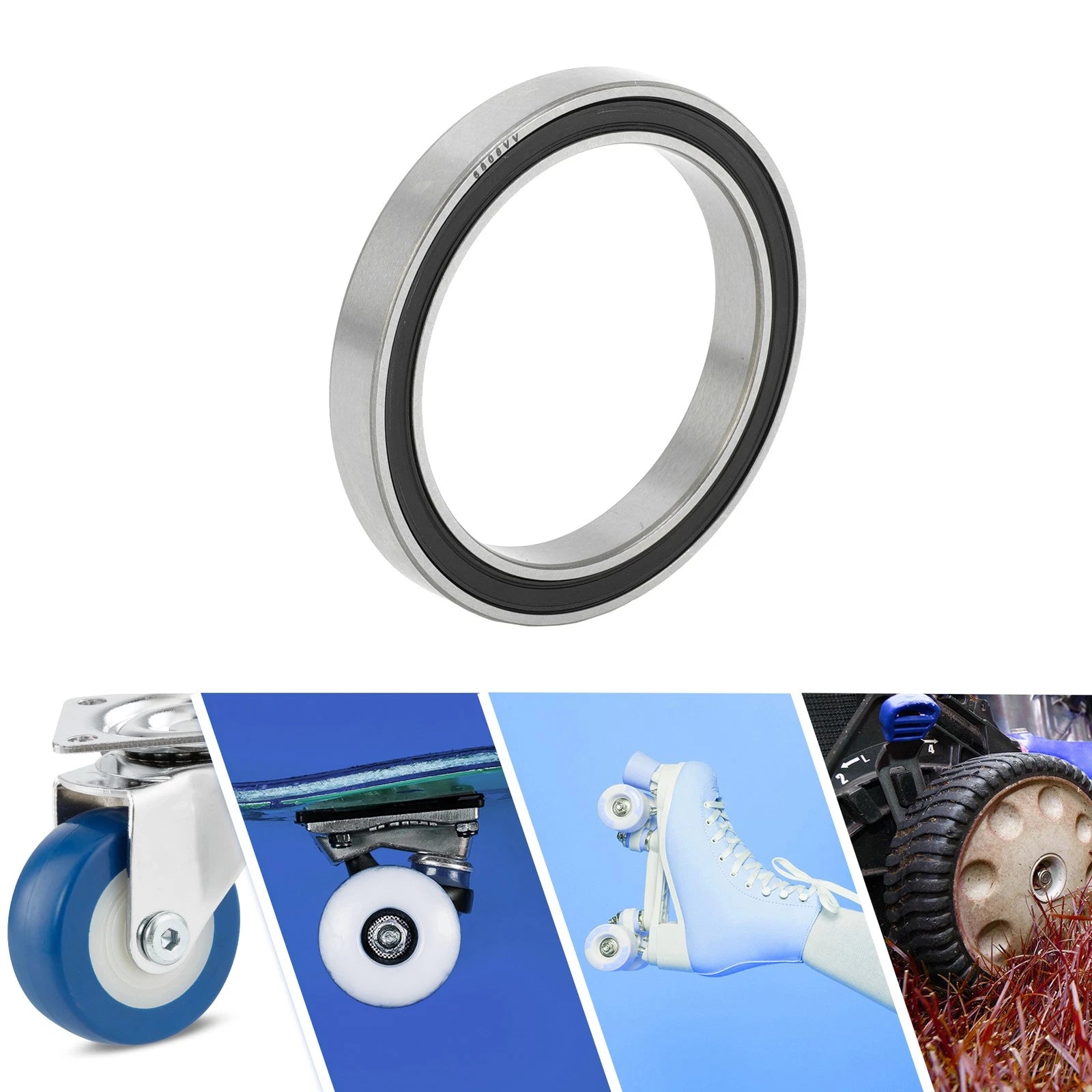Deep Groove Ball Bearing 6808VV for Scooter Skateboard Wheel (40x52x7mm)