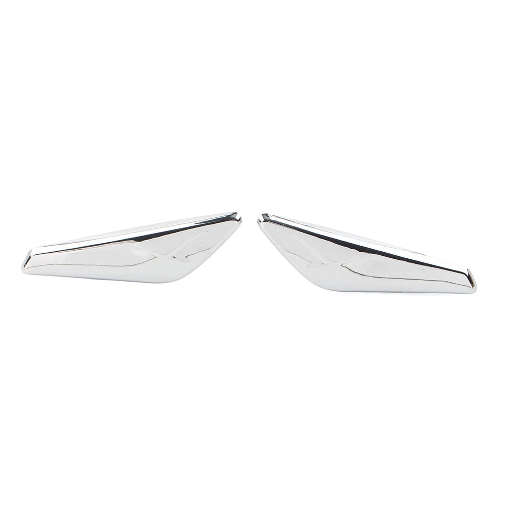 Set of 2 Chrome Front Side Fender Finishers for BMW X3 F25 (2009–2017) X4 F26 (2013–2018)