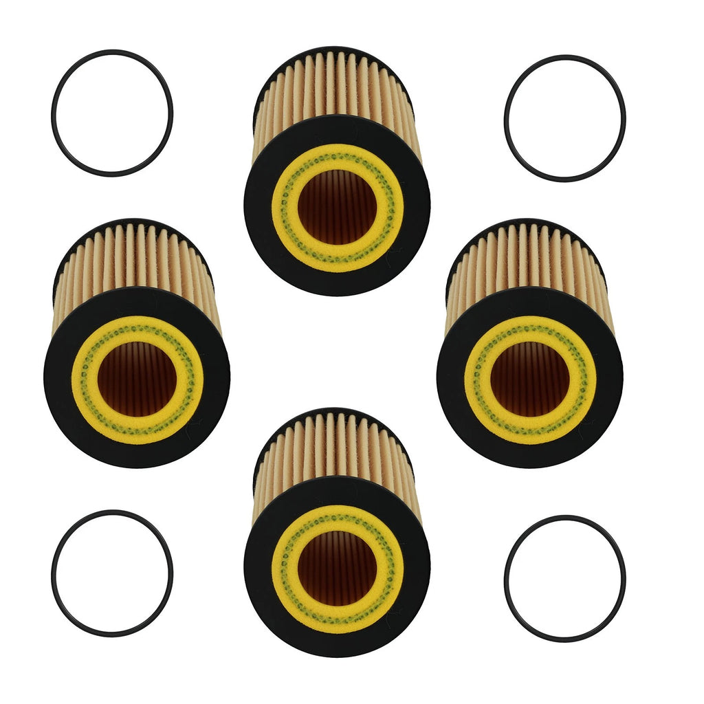 Oil Filter Kit Set of 4 for Audi A3 VW Golf Jetta (2006-2018)