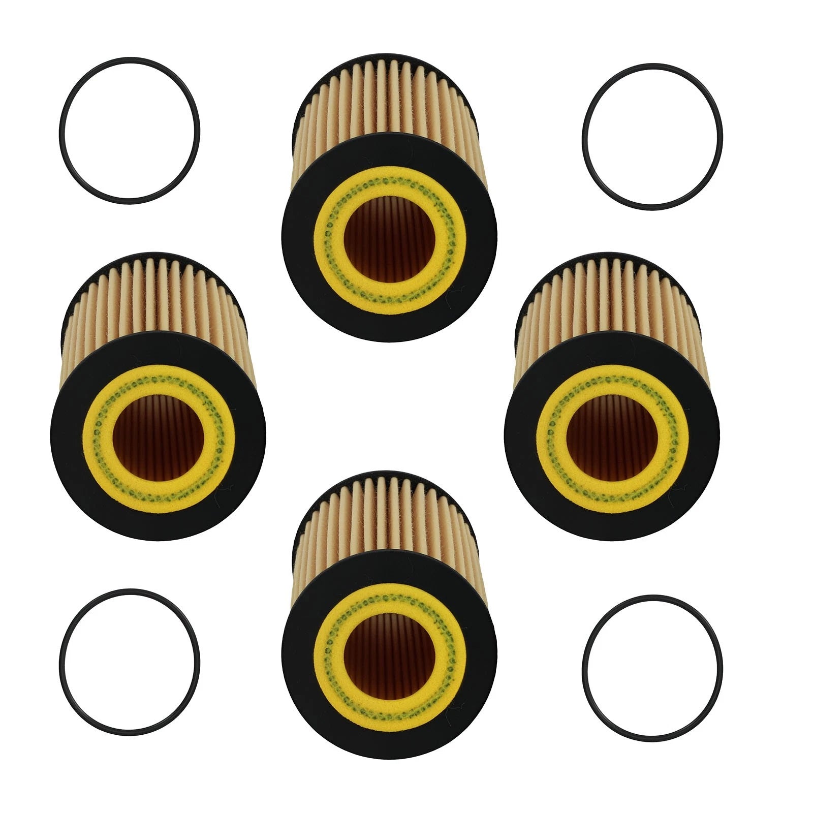 Oil Filter Kit Set of 4 for Audi A3 VW Golf Jetta (2006-2018)