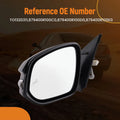 Front Left Side View Mirror for Toyota RAV4 (2013–2015) 879400R100A0 Power