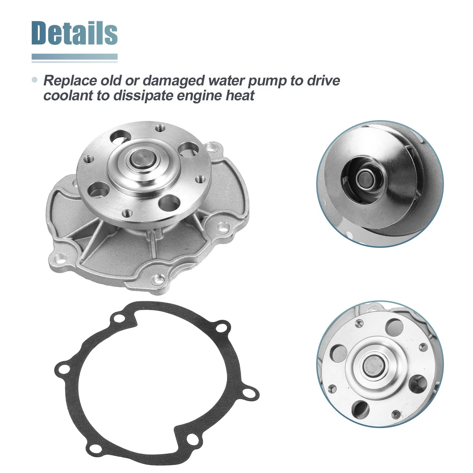 Water Pump AW5103 for Buick LaCrosse (2005–2008) & Chevrolet Impala (2012)