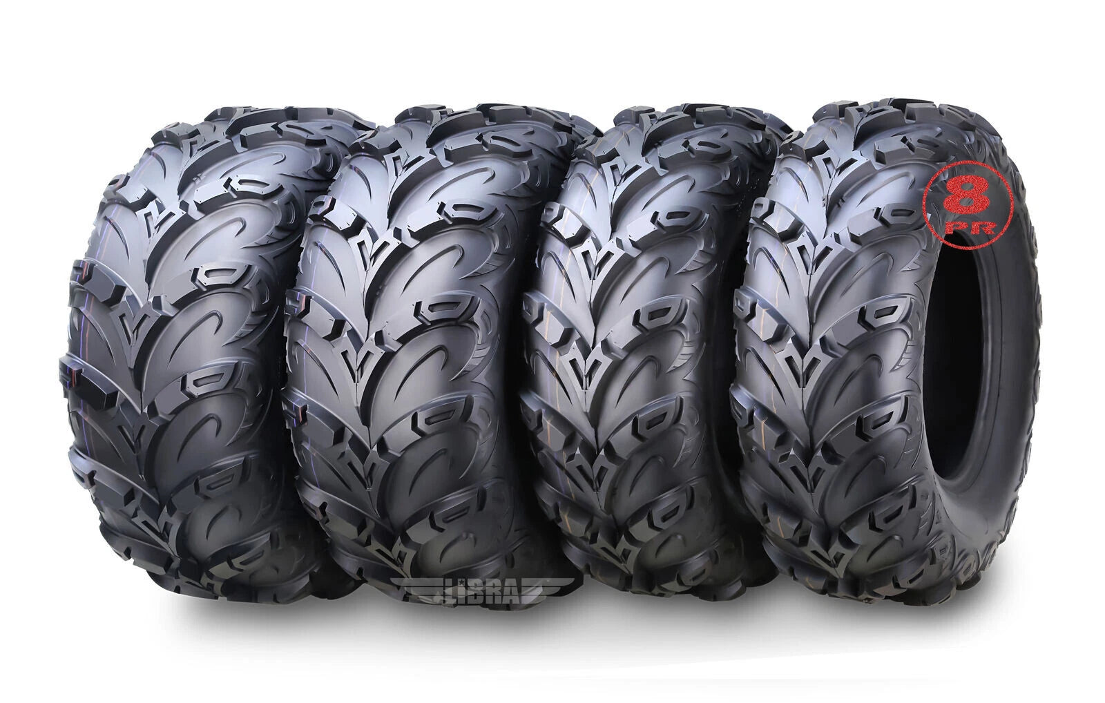 Set of 4 UTV ATV Tires 25x8x12 25x10x12 Mud Sling 8PR