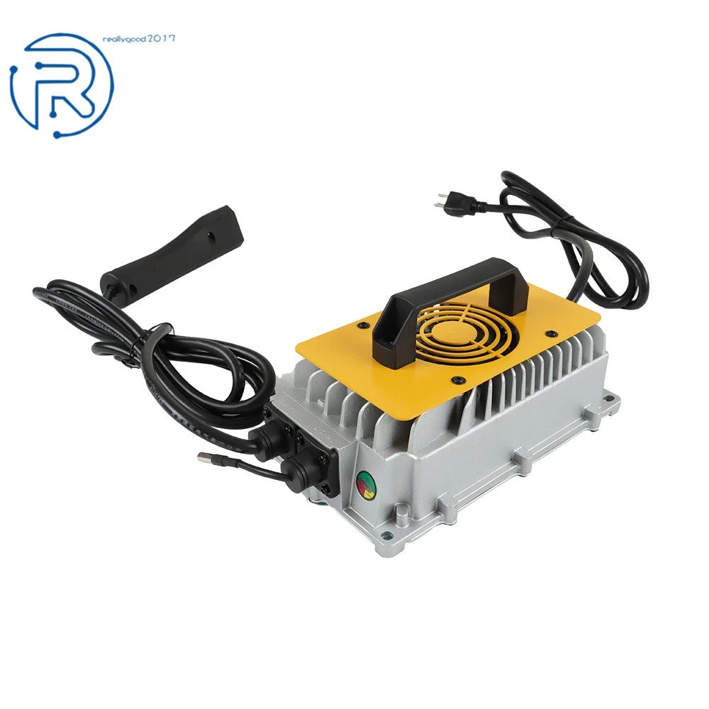 Battery Charger for EZGO TXT RXV 48V 17A Golf Cart 3-pin Triangular Plug