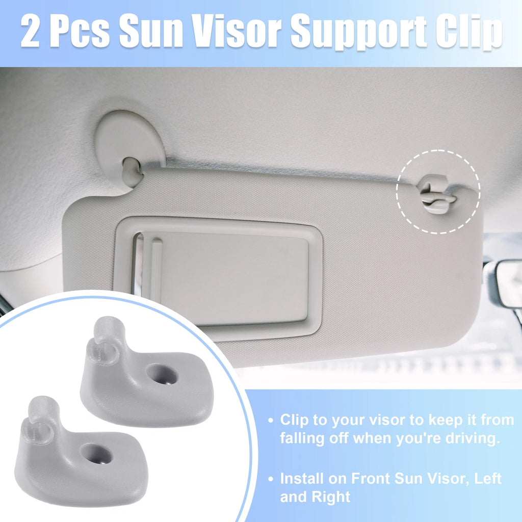 2X Sun Visor Support Clip Retainer 1GW25DX9AA for Dodge Chrysler 200 (2011–2017)