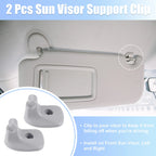 2X Sun Visor Support Clip Retainer 1GW25DX9AA for Dodge Chrysler 200 (2011–2017)