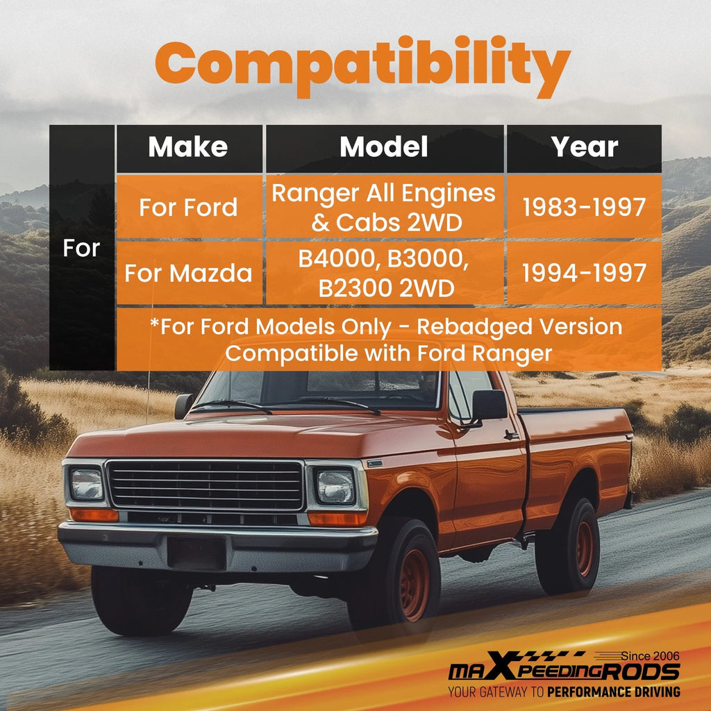 3" Performance Drop Springs for Ford Ranger/Mazda B-Series 2WD (1983-1997)