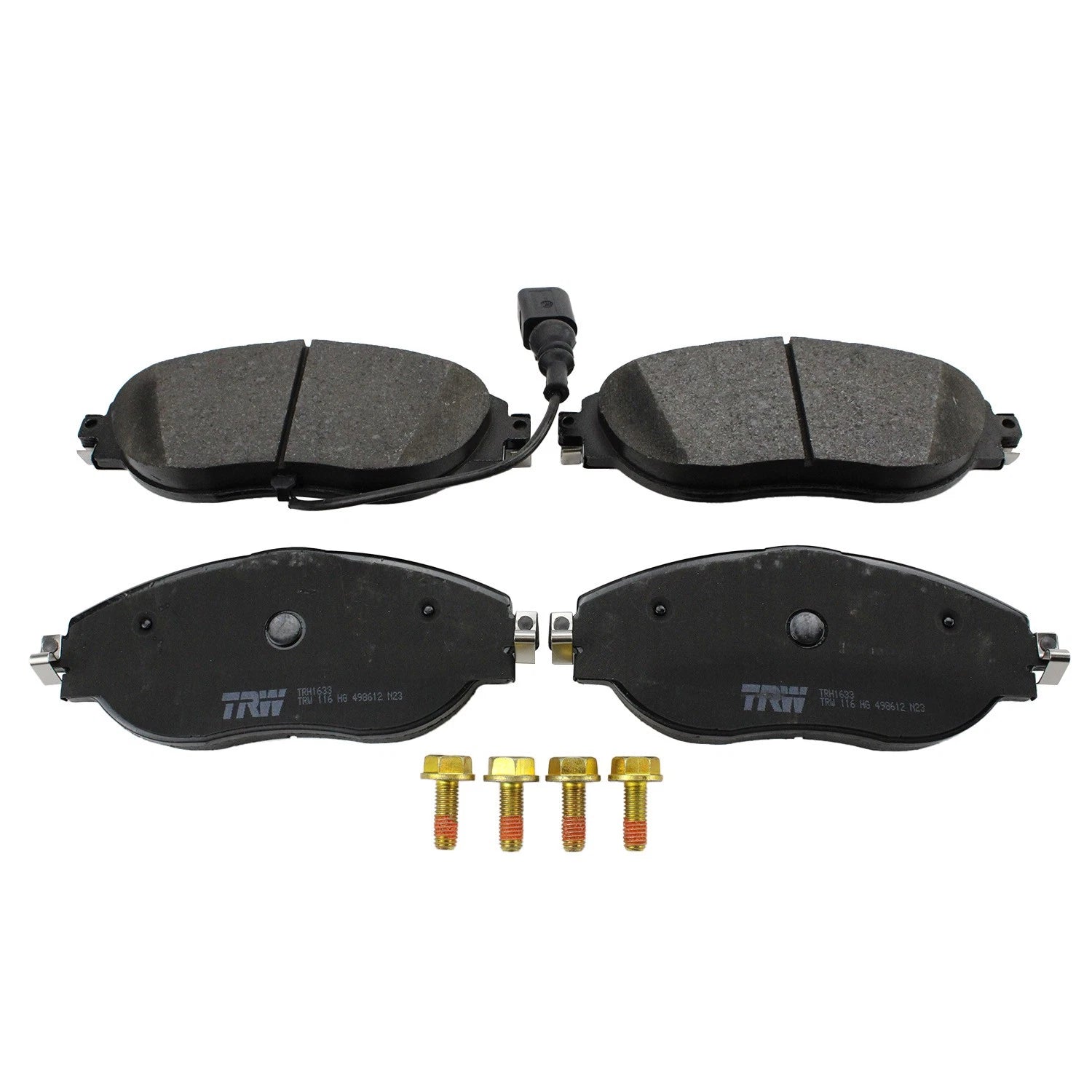 Set of 2 Front Rotors & TRW Pro Low-Metallic Brake Pads for Golf R GTI Jetta S3