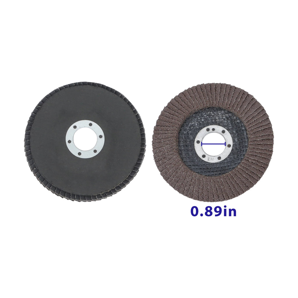 Set of 10 Flap Discs 4.5" 40 Grit for Sanding and Grinding
