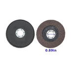Set of 10 Flap Discs 4.5" 40 Grit for Sanding and Grinding