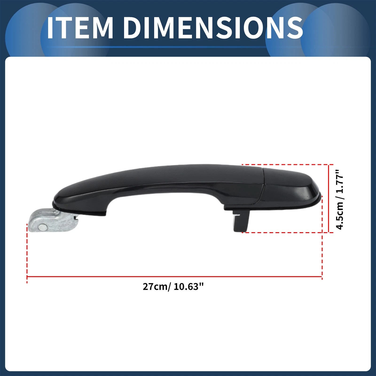 Rear Left Door Handle for Hyundai Tucson (2005–2009) 1 Pcs