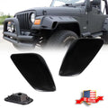 Smoked Side Marker Signal Light Lamps Housing Kit for Jeep Wrangler TJ (1997–2006)