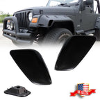 Smoked Side Marker Signal Light Lamps Housing Kit for Jeep Wrangler TJ (1997–2006)