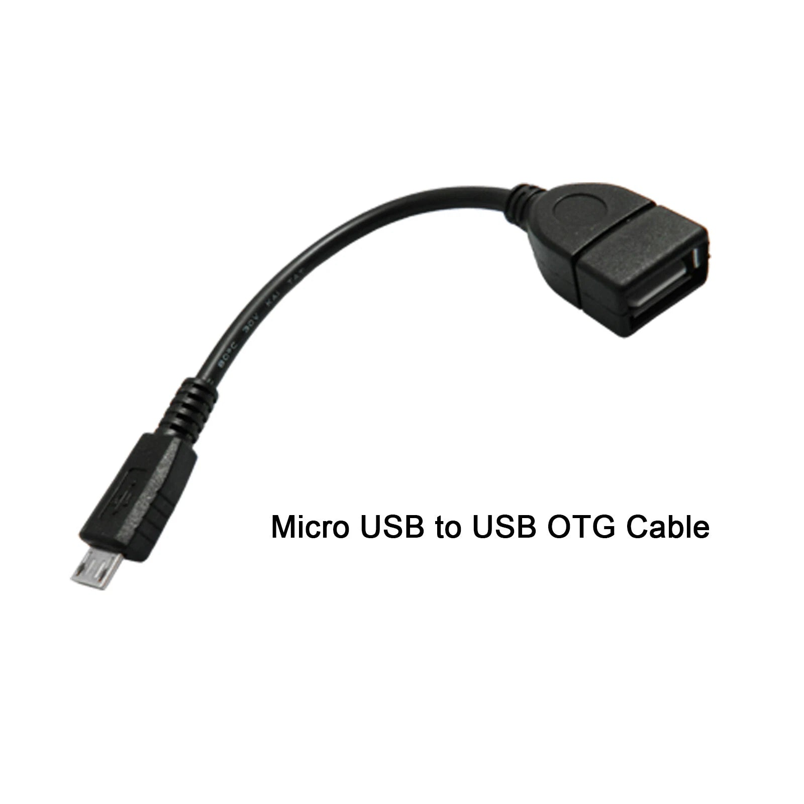 Micro USB Male to USB 2.0 Female OTG Adapter Cable for All Models (2019-2025)