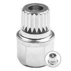 Wheel Lock Lug Nut for (1pc, Rustproof Silver Tone)