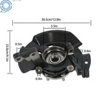 Pair Front Steering Knuckles & Wheel Hub Bearings for Hyundai Sonata (2011–2013)