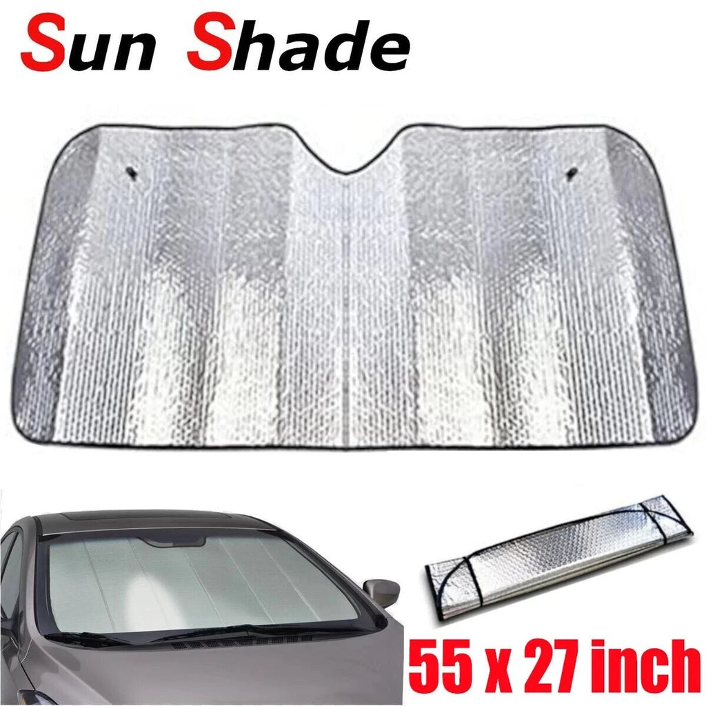 Foldable UV Block Sun Shade Cover for Car Windshield (Fits Most Models)