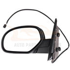 Pair Power Heated Black Mirrors for Silverado Sierra 1500 2500 3500 (2007–2013)