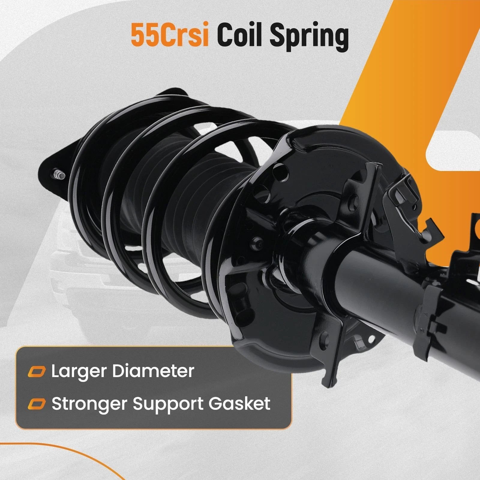 2 Front Complete Struts Shocks with Coil Springs for Nissan Rogue (2014–2020)
