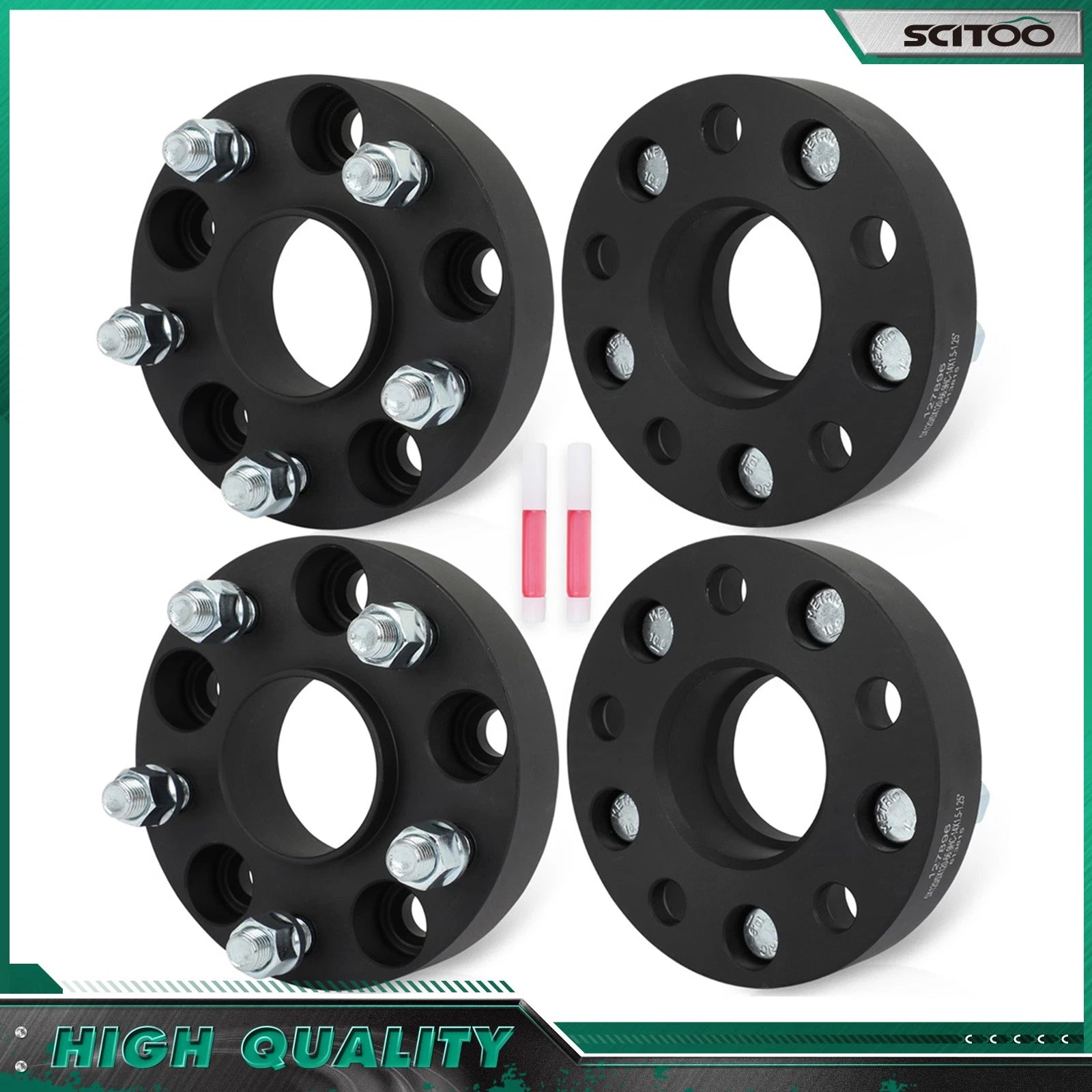 4X 1.25" Hubcentric Wheel Spacers 5x120 14x1.5 for Chevy Camaro Impala (2014–2020)