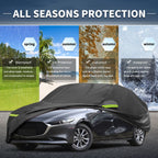 Waterproof Car Cover 223D-PU for Mazda 3 (2013–2021) with Zipper