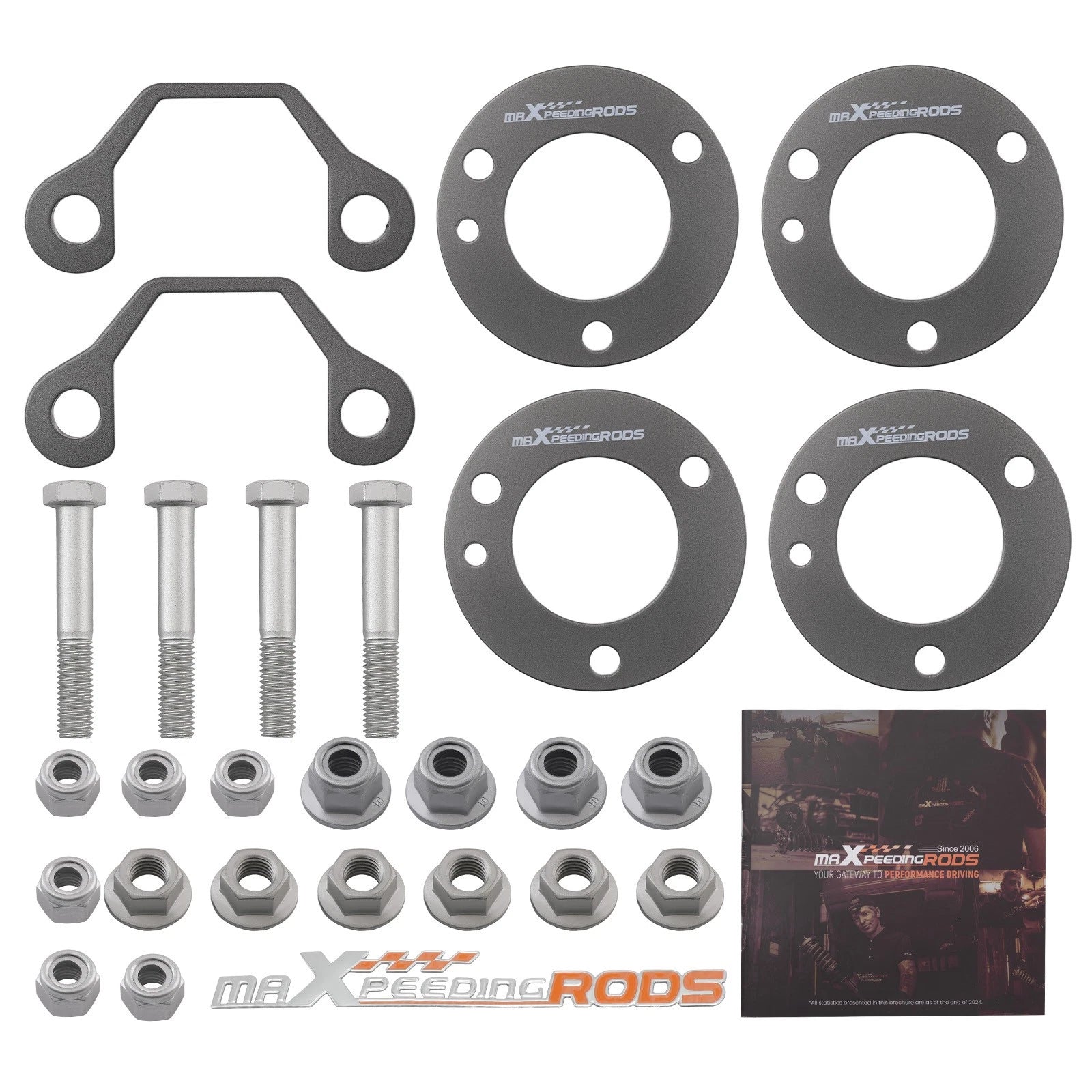 1" Front Spacer Lift Kit for Ford Bronco 4WD (2021–2025) Carbon Steel