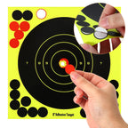 25 Pack Splatter Shooting Targets 8 Inch Paper for Rifle Shooting