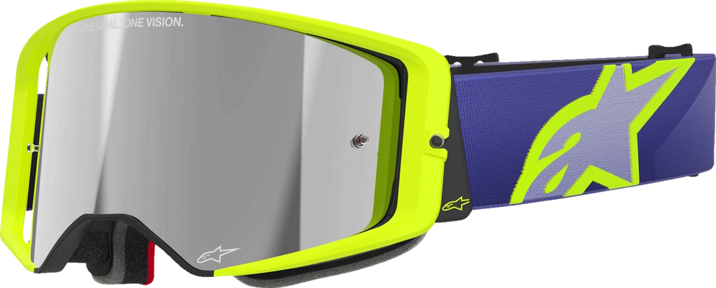 Supertech Goggles for AlpineStars (Purple/Yellow, Silver Mirror Lens)