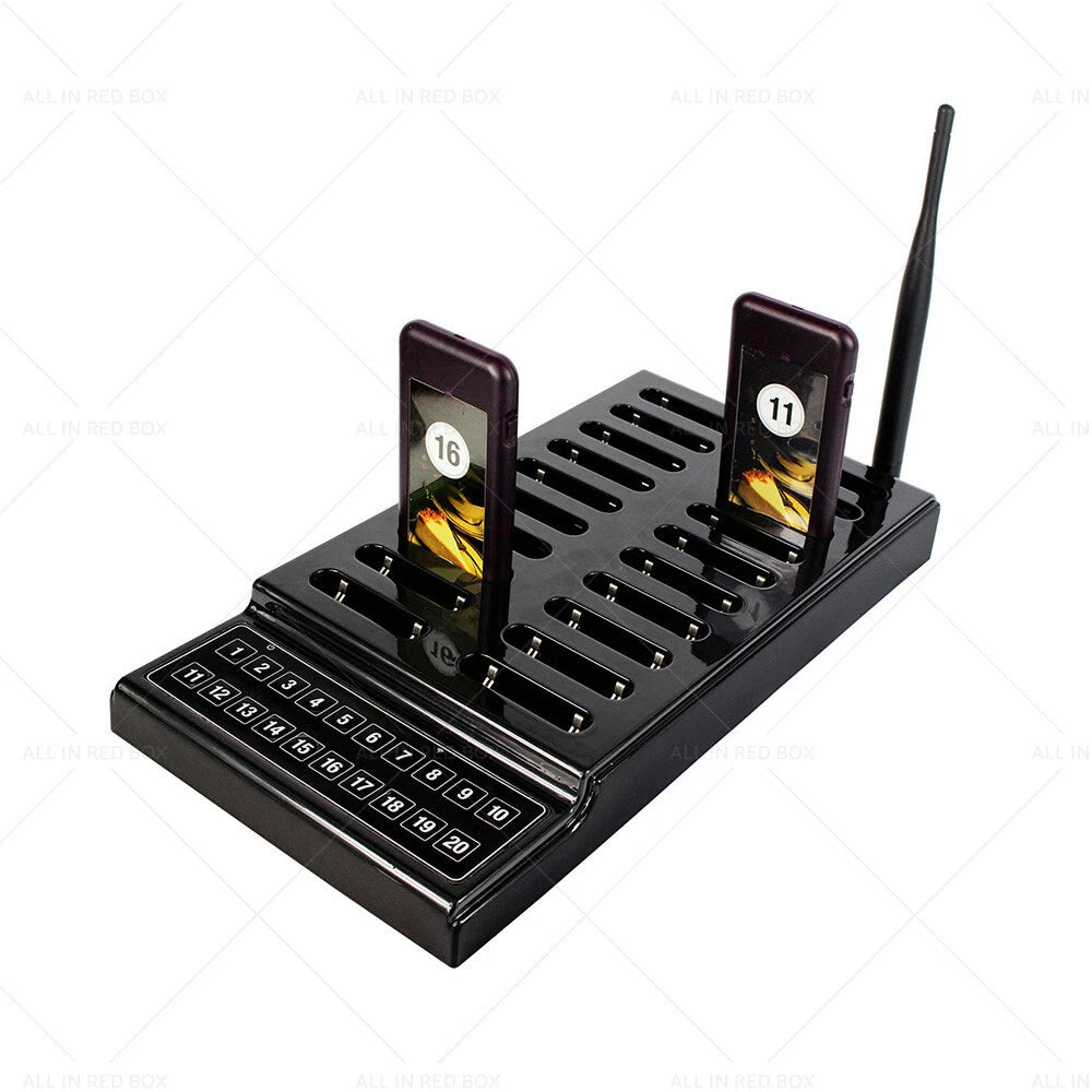 Coaster Pager Guest Call Wireless Queuing System for AU (20 Units)