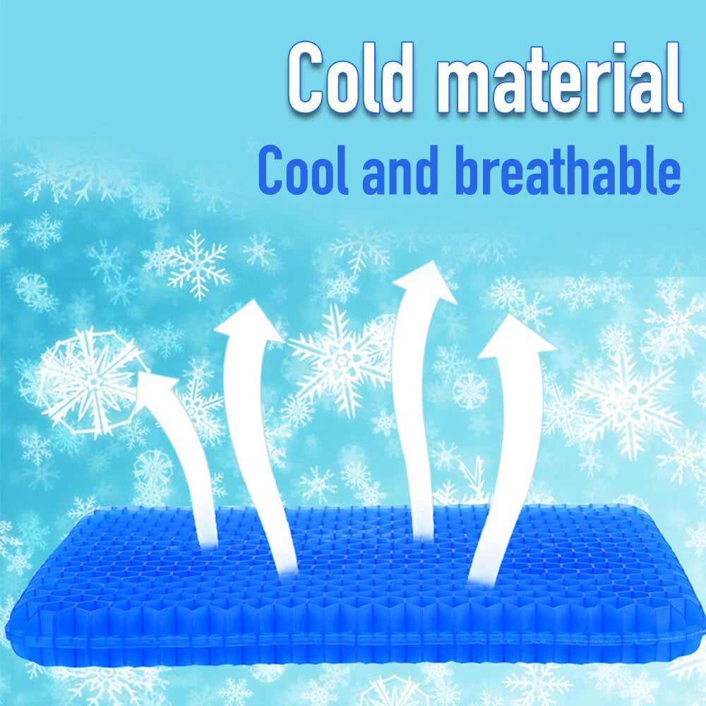 Gel Seat Cushion for Office Chair Wheelchair Car Home Use