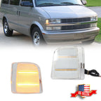 2X Clear Amber LED Side Corner Lights for Chevrolet Astro GMC Safari (1995–2005)