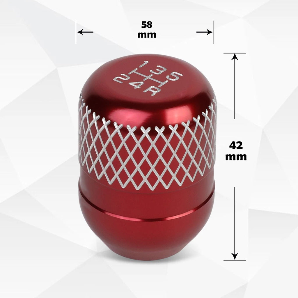 42mm Racing Manual 5-Speed Aluminum Shift Knob for Universal JDM Type-R
