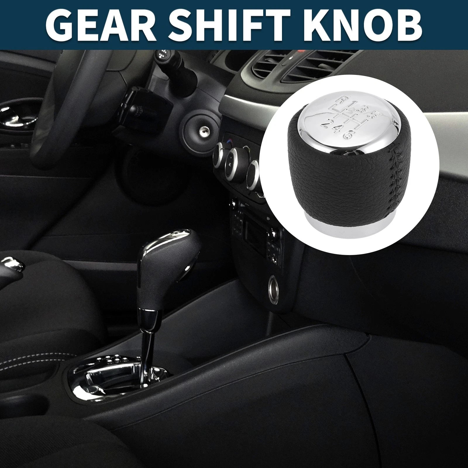6 Speed Manual Gear Shift Knob for Toyota Auris (2008–2018) Plastic Leather