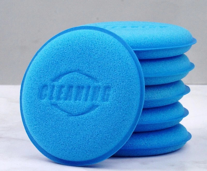 Set of 12 Foam Sponge Applicator Pads for Car Buffing and Waxing