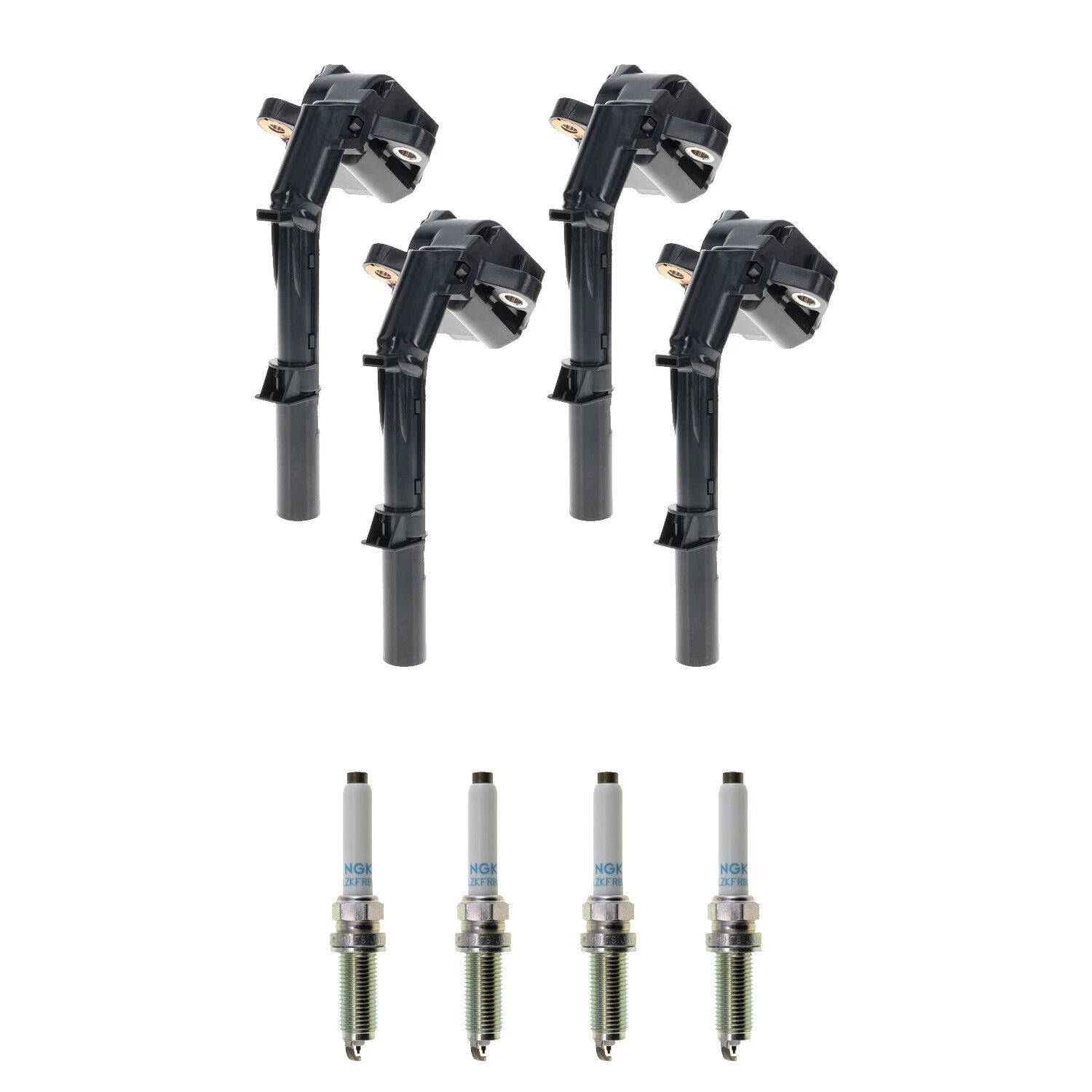 Set of 4 Ignition Coils & NGK Iridium Spark Plugs for CLA250 (2013–2016)
