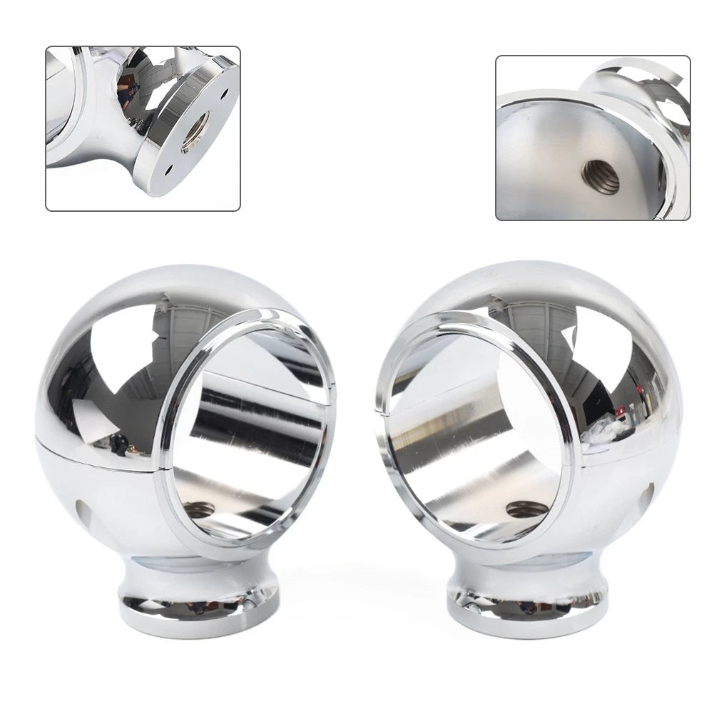 2 Rise Handlebar Riser Clamp Mount Chrome for Harley Sportster Softail